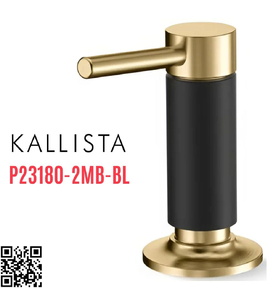 Lọ đựng nước rửa chén bát màu đen Kallista P23180-2MB-BL