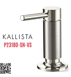 Lọ đựng nước rửa chén bát màu xám Kallista P23180-SN-VS