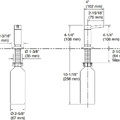 Lọ đựng nước rửa chén bát màu xám Kallista P23180-SN-VS