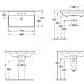 Chậu rửa lavabo Đức Villeroy-boch Avento 415680R1