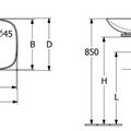 Chậu rửa lavabo dương bàn Đức Villeroy-boch Loop & Friends 4A5000AM