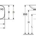 Chậu rửa lavabo dương bàn Đức Villeroy-boch Loop & Friends 4A5000i4
