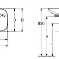Chậu rửa lavabo dương bàn Đức Villeroy-boch Loop & Friends 4A5000R7