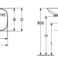 Chậu rửa lavabo dương bàn Đức Villeroy-boch Loop & Friends 4A5000RW