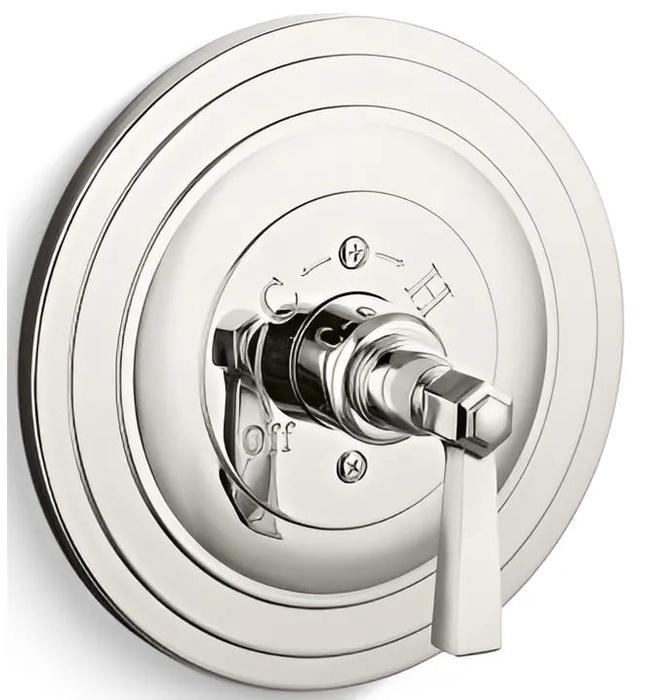 Mặt nạ điều khiển đơn sen tắm âm tường Nickel Kallista P22715-LX-AD