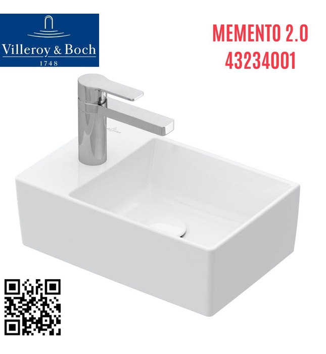 Chậu rửa lavabo Đức Villeroy Boch Memento 2.0 43234001