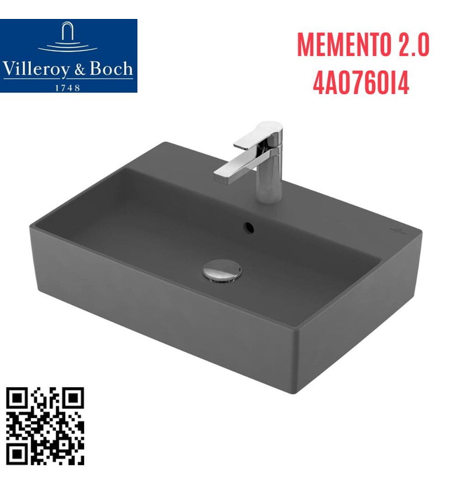 Chậu rửa lavabo Đức Villeroy-boch Memento 2.0 4A0760i4