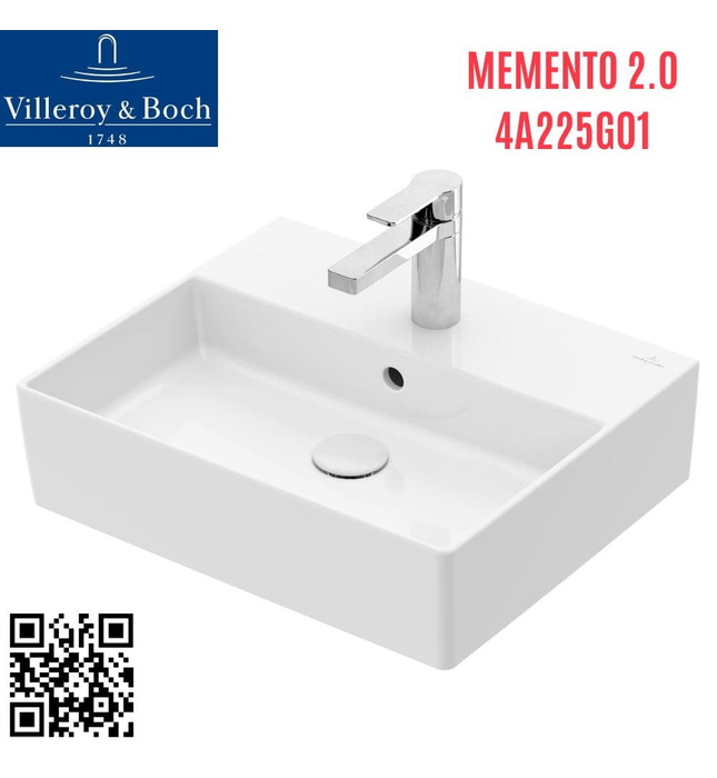 Chậu rửa lavabo Đức Villeroy-boch Memento 2.0 4A225G01