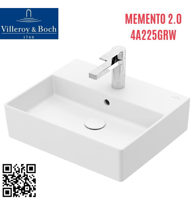 Chậu rửa lavabo Đức Villeroy-boch Memento 2.0 4A225GRW