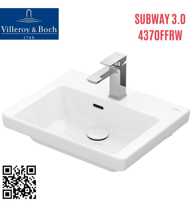 Chậu rửa lavabo Đức Villeroy-boch Subway 3.0 4370FFRW