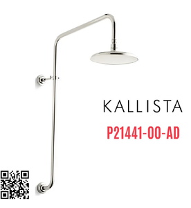 Thân cây sen tắm đứng màu Nickel Kallista P21441-00-AD
