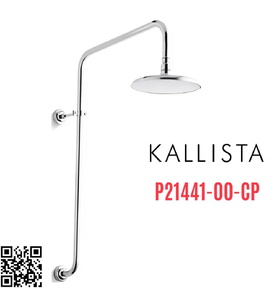 Thân cây sen tắm đứng màu Chrome Kallista P21441-00-CP