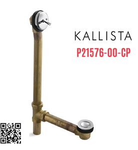 Bộ xả bồn tắm Mỹ màu Chrome Kallista P21576-00-CP