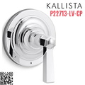 Mặt nạ điều khiển âm lượng sen tắm Chrome Kallista P22713-LV-CP