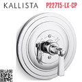 Mặt nạ điều khiển đơn sen tắm âm tường Chrome Kallista P22715-LX-CP