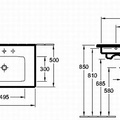 Chậu rửa lavabo Đức Villeroy-boch Venticello 4111DLRW