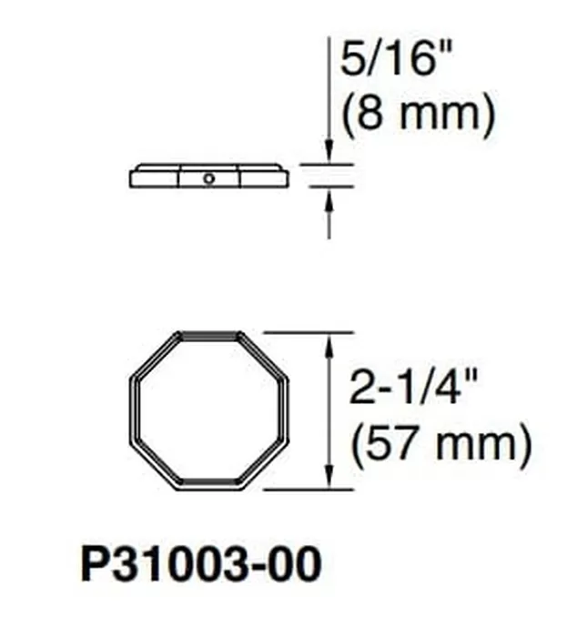 Tay nắm cửa kính phòng tắm màu Nickel Kallista P31003-00-AD