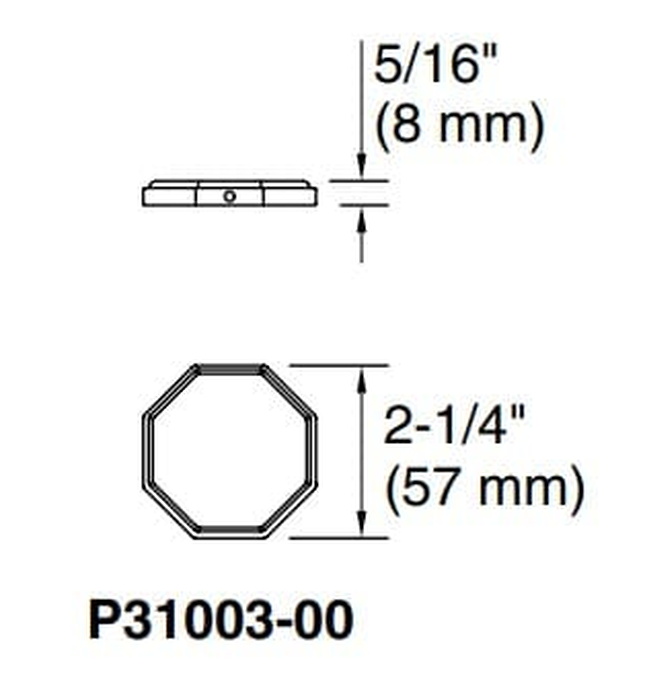 Tay nắm cửa kính phòng tắm màu Chrome Kallista P31003-00-CP