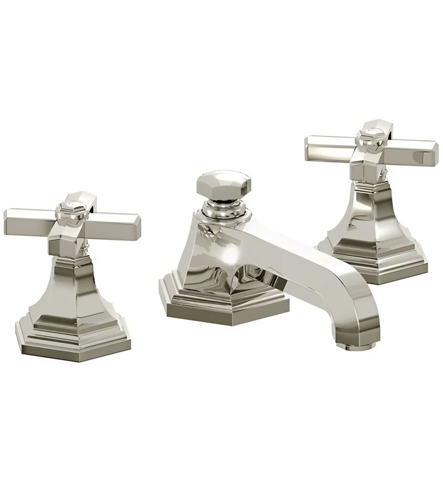 Vòi chậu rửa mặt 3 chân cổ thấp Nickel Kallista P22731-00-AD