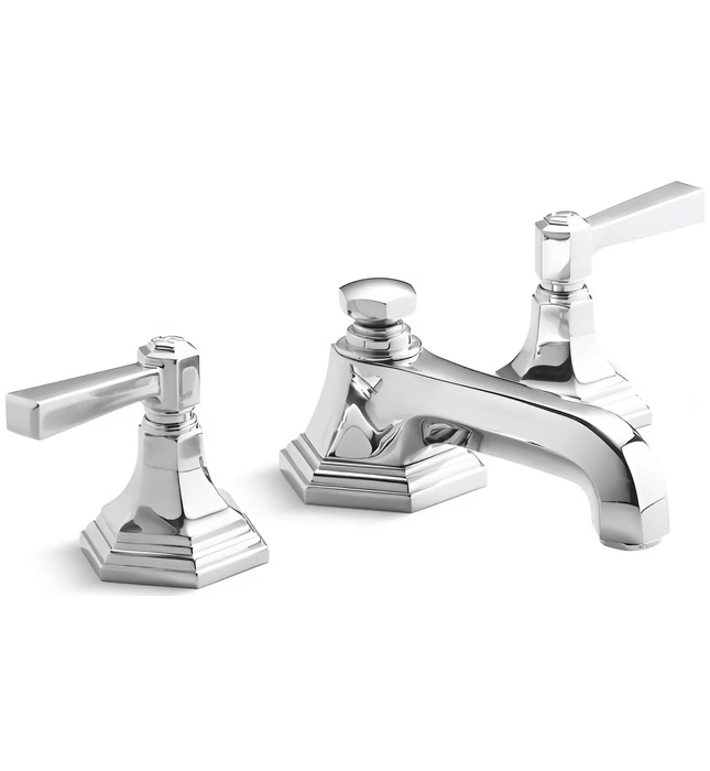 Vòi chậu rửa mặt 3 chân cổ thấp Chrome Kallista P22731-LV-CP