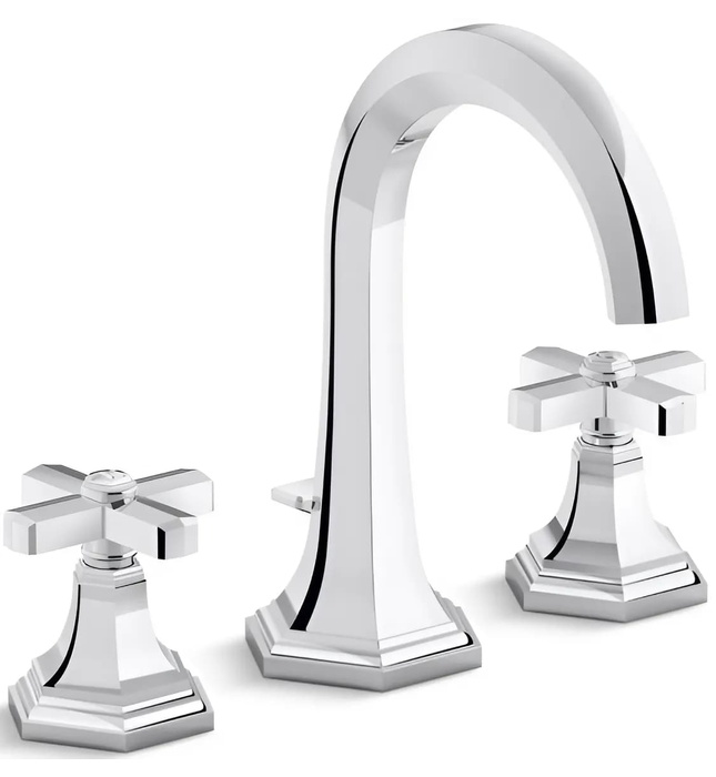 Vòi chậu rửa mặt 3 chân thân cao Nickel Kallista P22732-00-AD