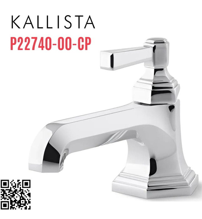 Vòi chậu rửa mặt nóng lạnh 1 chân Chrome Kallista P22740-00-CP