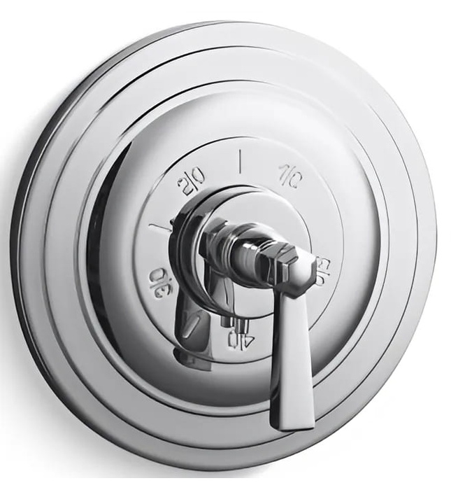 Mặt nạ điều chỉnh nhiệt độ sen tắm Chrome Kallista P22762-LV-CP