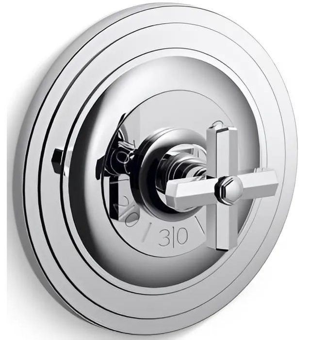 Mặt nạ điều chỉnh nhiệt độ sen tắm Chrome Kallista P22762-XX-CP