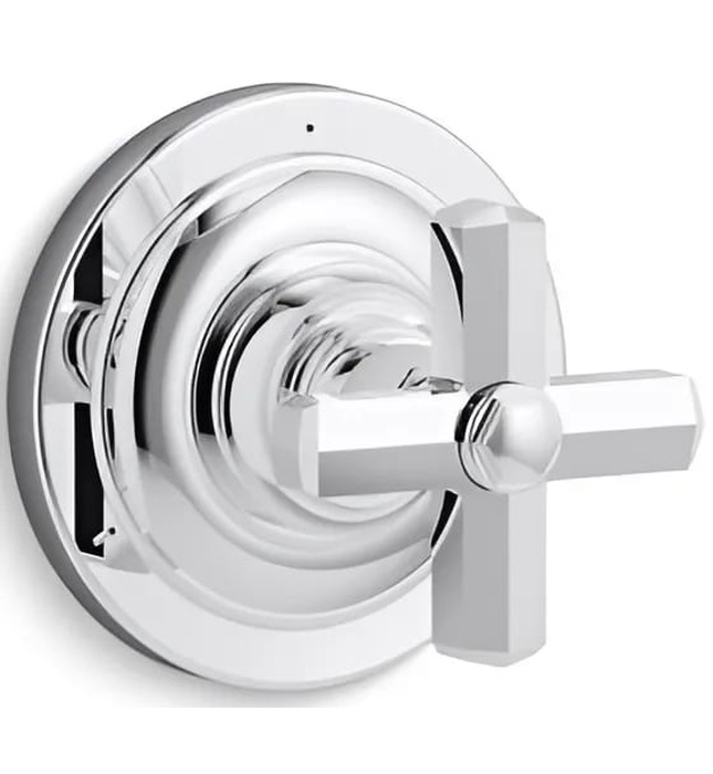 Mặt nạ chuyển hướng dòng nước sen tắm Nickel Kallista P22784-CR-AD