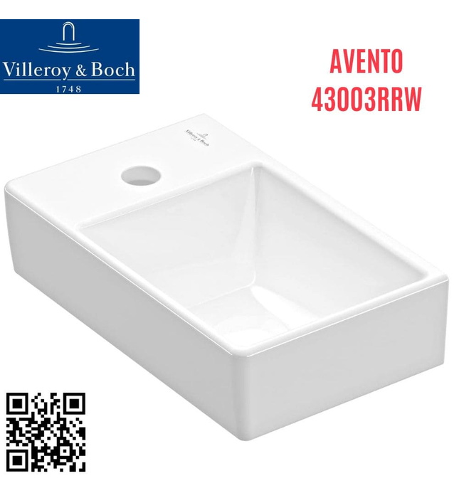 Chậu rửa lavabo Đức Villeroy-boch Avento 43003RRW