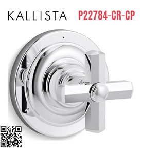 Mặt nạ chuyển hướng dòng nước sen tắm Chrome Kallista P22784-CR-CP