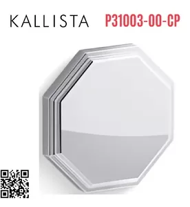 Tay nắm cửa kính phòng tắm màu Chrome Kallista P31003-00-CP