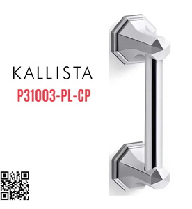 Tay nắm cửa kính phòng tắm màu Chrome Kallista P31003-PL-CP