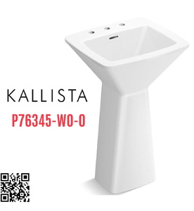 Chậu rửa mặt treo tường chân dài Kallista P76345-WO-0