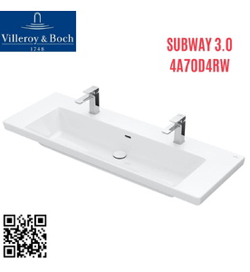 Chậu rửa lavabo Đức Villeroy-boch Subway 3.0 4A70D4RW