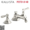 Vòi chậu rửa mặt 3 chân cổ thấp Nickel Kallista P22731-LV-AD