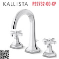 Vòi chậu rửa mặt 3 chân thân cao Chrome Kallista P22732-00-CP