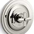 Mặt nạ điều chỉnh nhiệt độ sen tắm Nickel Kallista P22762-XX-AD