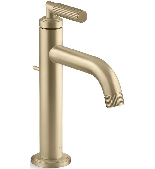 Vòi chậu rửa mặt nóng lạnh 1 chân nickel Kallista P32493-00-SN