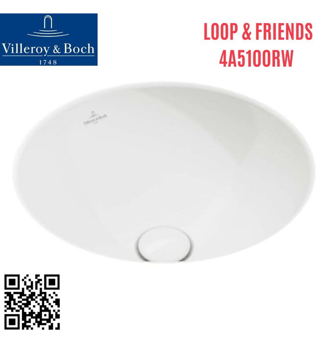 Chậu rửa lavabo Đức Villeroy-boch Loop & Friends 4A5100RW