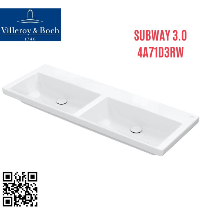 Chậu rửa lavabo Đức Villeroy-boch Subway 3.0 4A71D3RW