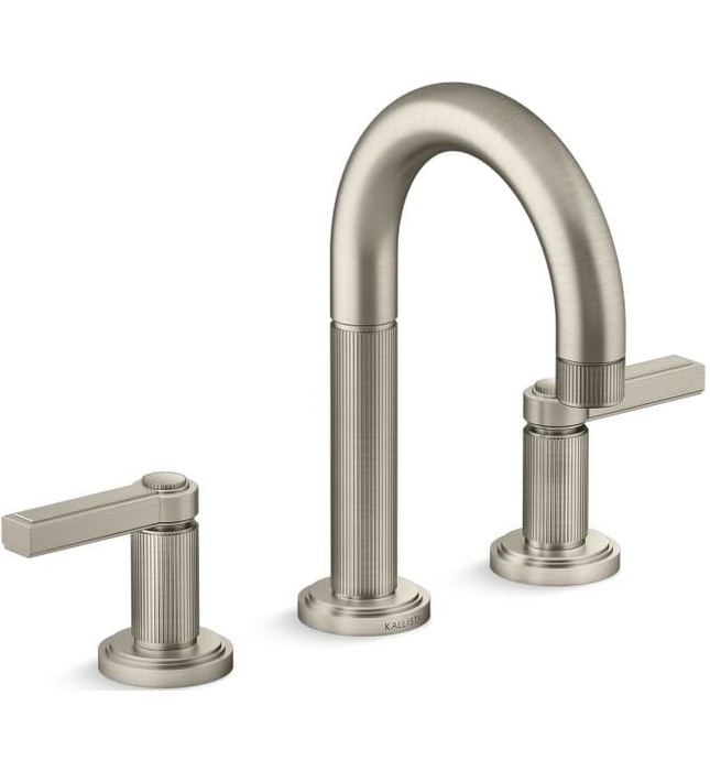 Vòi chậu rửa mặt 3 chân cổ vòm chrome Kallista P80234-LV-CP