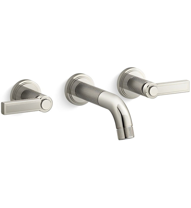 Vòi chậu rửa mặt 3 chân âm tường chrome Kallista P80235-LV-CP