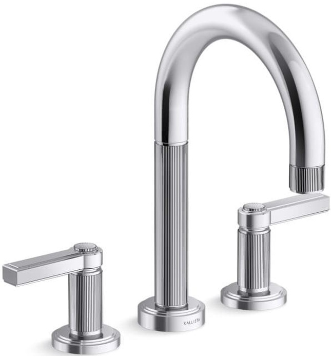 Vòi bồn tắm 3 chân màu nickel Kallista P80236-LV-SN