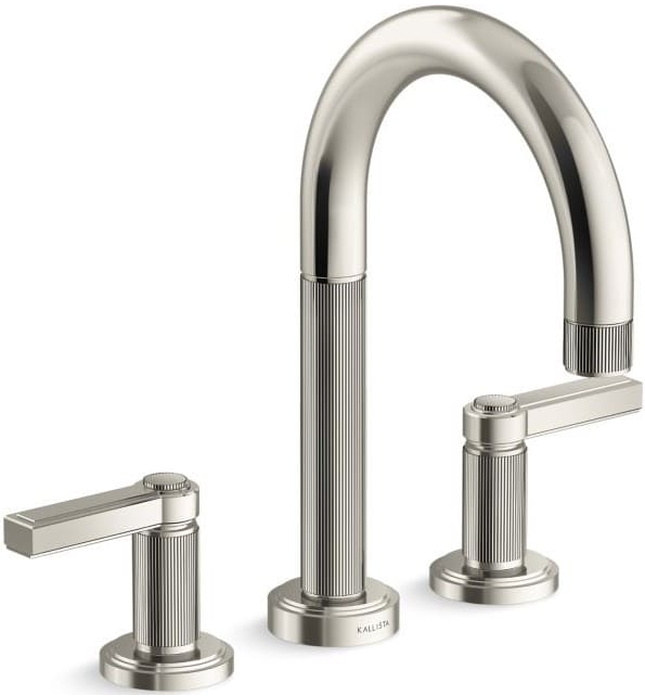 Vòi bồn tắm 3 chân màu nickel Kallista P80236-LV-BN