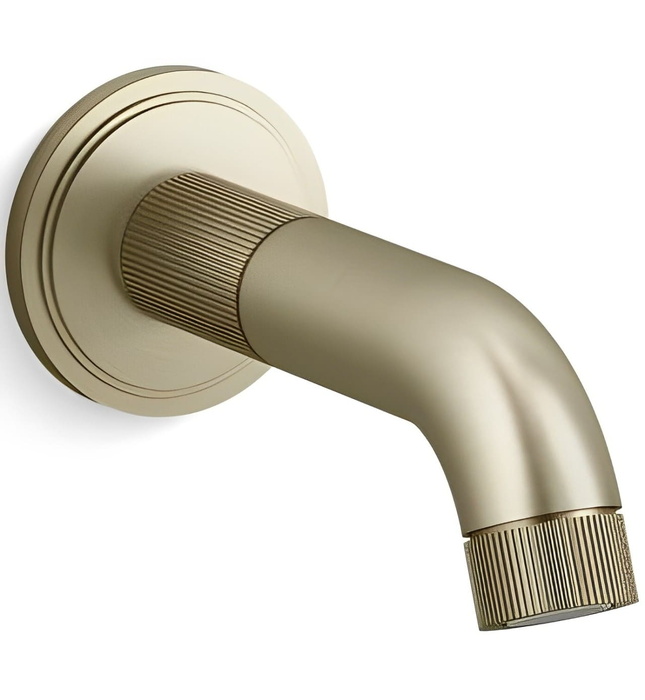 Vòi xả bồn tắm âm tường vàng Kallista P80238-00-BAF