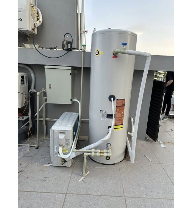 Máy nước nóng bơm nhiệt 300L Heat Pump Midea MT-300R26E + MHW-FW3