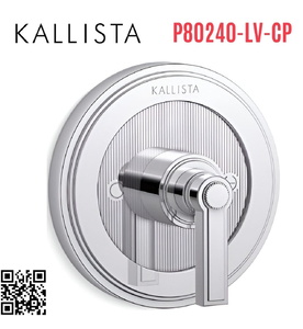 Mặt nạ điều chỉnh nhiệt độ sen tắm chrome Kallista P80240-LV-CP