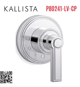 Mặt nạ điều khiển âm lượng sen tắm chrome Kallista P80241-LV-CP