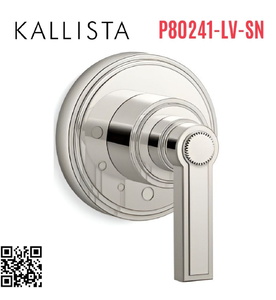 Mặt nạ điều khiển âm lượng sen tắm nickel Kallista P80241-LV-SN